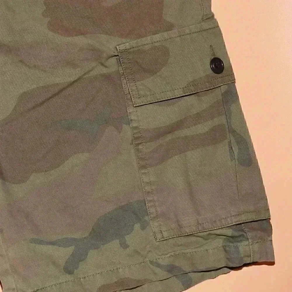 Dockers Men's Cargo Shorts Men Size 36 Camouflage 100% Cotton‎ Casual Outdoor